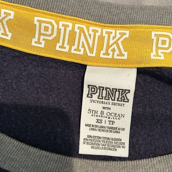 Victoria’s Secret PINK West Virginia mountaineers sweatshirt size XS - Picture 8 of 14